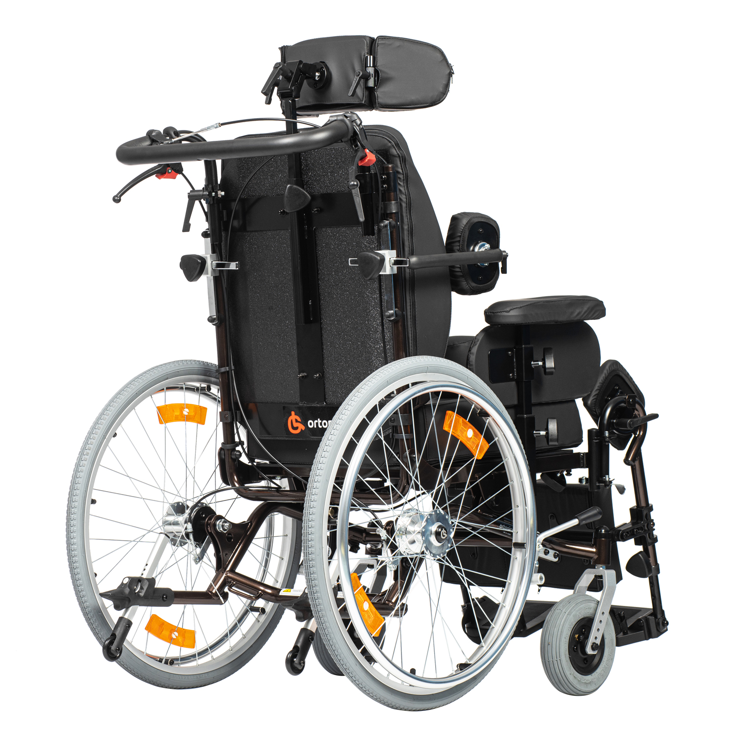 Кресло-коляска инвалидная ORTONICA Comfort 600 до 130кг (цельно-литые шины, ширина сиденья 45,5см) - 2